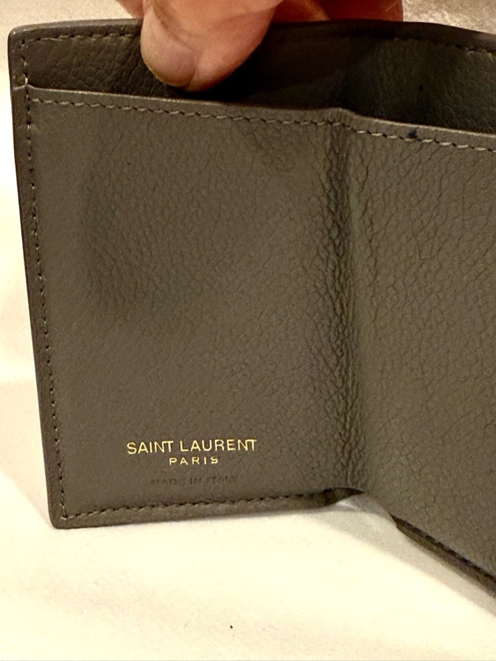Breathtaking Saint Laurent (YSL) Cassandre Origami Tiny Wallet(Full Inclusion) - Picture 8 of 10
